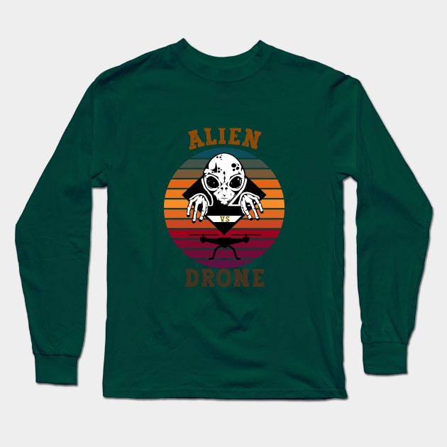 Alien Drone Long Sleeve T-Shirt by Greenmillion